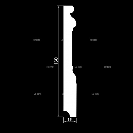 Плинтус напольный Evrowood (Евровуд) PN 141 (2000х130х16 мм)