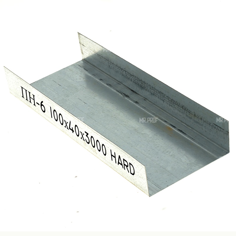 Профиль направляющий Албес DIN HARD 100х40 мм (0,60 мм) 3000 мм