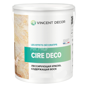 Лессирующая краска Cire deco Vincent Decor 1 л