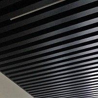 Реечный потолок Албес "Кубообразный дизайн" A38S черный с шагом 20 мм