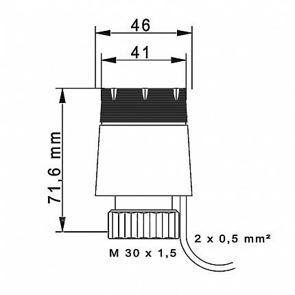Двухпозиционный термоэлектрический сервопривод ACTORIX 230B (NC)