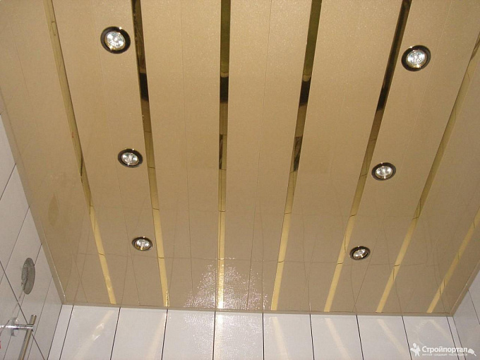 Реечный потолок "S-Дизайн" А100/АS золотой