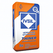 Цементная штукатурка IVSIL THINER универсальная 25кг