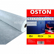 Стеклохолст OSTON 40гр/м.кв., 1мх25м