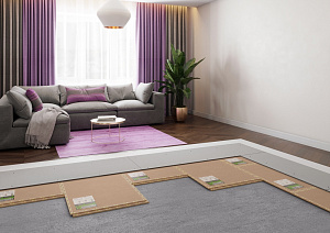 Звукоизоляция на стяжку пола SoundGuard "Оптима"