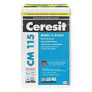 Клей для мозаики и мрамора Ceresit CM115 25кг
