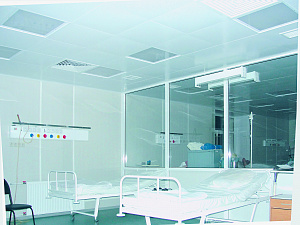 Подвесной потолок Ingermax Medical на скрытой подвесной системе