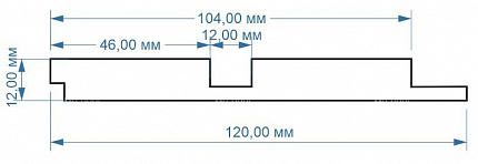 Стеновые панели удлиненные Evrowood (Евровуд) PL 04U (2700х120х12 мм)