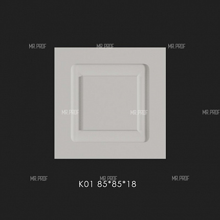 Обрамления квадрат Evrowood (Евровуд) K 01 (85х85х18 мм)
