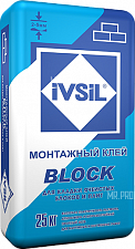 Монтажный клей IVSIL BLOCK ЗИМА 25 кг