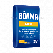 Монтажный клей ВОЛМА-БЛОК 25 кг