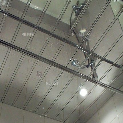 Раскладка Албес для реечного потолка "Немецкий дизайн" супер-хром 3000 мм