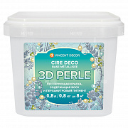 Лессирующая краска Cire deco base Métallisée 3D Perle 0.8 л